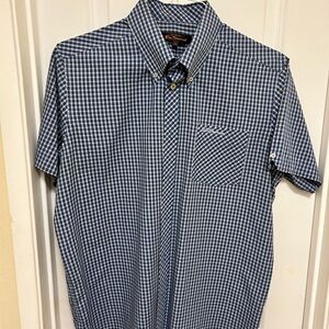 Ben Sherman Navy and White Checkered Shirt